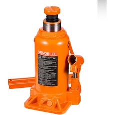 VEVOR 유압 병잭 20톤44092파운드 전부 용접된 7.514인치 리프팅 범위 3단 긴 손잡이 포함 픽업트럭 트럭 자동차 RV 수리 산업 공학용, 20T