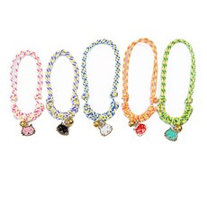 [문펫] 고양이매듭목걸이(미니방울) 고양이방울목걸이 강아지방울목걸이, 블랙, 1개