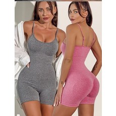 Lavbom 점프수트 요가복 바디수트 필라테스 레깅스 탱크탑 요가 반바지 여성 세트 신축성좋은