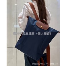 2025新款龍驤雙肩包尼龍大容量防水揹包輕便摺疊手提單肩書包旅行, 頂級版-經典海軍藍:1個, 1個