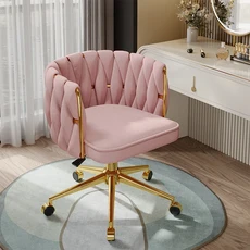 바닥 의자 가정용 컴퓨터 등받이 침실 회전 편안한 장시간 앉기 좋은 소녀용 화장 기숙사 학생용, 08 016