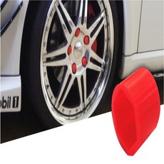 카메이크업 휠너트캡 휠악세사리 휠튜닝 차량 악세사리 액세서리, 레드, 1개