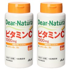 Asahi 朝日 Dear-Natura 維他命C 1000mg 膠囊, 2個, 120錠