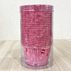 Ideal Wrapping 瑪芬杯 耐熱220°C 尺寸MF43*39*60(多款顏色) 容量55cc 25入±1% 台灣製造, 1個, 愛物-粉紅43*39*60