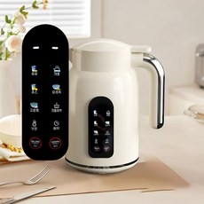 YAPOGI 국내인증 두유제조기 홈쇼핑 죽제조기 이유식제조기 1200ML 워터프루프 핏, 두유제조기1200ml+360° 브러쉬+레시피 만들기