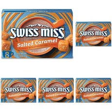 Swiss Miss 스위스미스 솔트 카라멜 맛 핫 코코아 믹스 39gx8개입 5박스, 1개