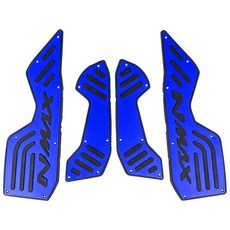 야마하 호환 오토바이 발판 스텝 페달 미끄럼 방지 플레이트 NMAX125 NMAX155 NMAX 125 155 20202024, BLUE