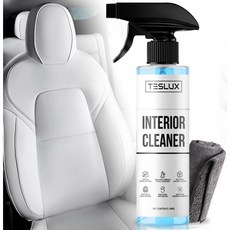 테슬라 화이트 및 블랙 비건 가죽용 인테리어 클리너 얼룩 제거제 완전한 내부 세척 솔루션 시트 도어 콘솔 대시용 이상적 모델 3 Y S X 액세서리, 테슬라 화이트 및 블랙 비건 가죽용 인테리어 클리너 얼