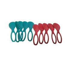 타파웨어 베이비 양념스푼세트 (10개) 레드+그린