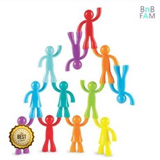 사람블록 쌓기 균형잡기 소근육 활동교구 창의성 숫자놀이교구 IQ 두돌선물, 1개