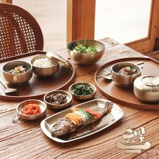 금빛-티타늄 식기 세트 앞접시 찬기 밥공기 반상기, 1개, D세트 (반상기15p), 금색