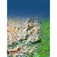 3D 입체 지도 퍼즐 사무실 106x76cm 정조판 차이나 어학원 교육