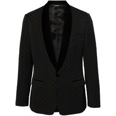 돌체앤가바나 중고 2000s 숄 라펠 자카드 블레이저