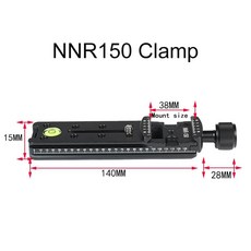 퀵 릴리즈 클램프 슬라이드 레일 삼각대 볼 마운트 어댑터 망원 렌즈 지지판 카메라 아르카용, 색상: 5. NNR150