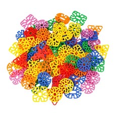 旭陽教育用品社 U.S.L遊思樂益智積木1200片裝 (小唐漢積木/小幾何雪花片/拼插積木) 台灣製安全玩具, 詳見包裝