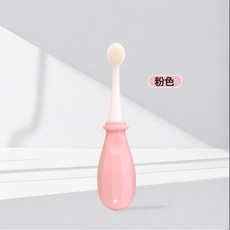 DFMEI 兒童牙刷軟毛超細1-2-3-4-6歲嬰幼兒乳牙清潔舌苔寶寶專用萬毛, 1個, 如圖, 鑽石萬毛兒童牙刷-粉色