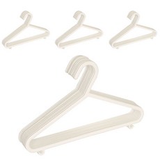 바자 아동 슬림 옷걸이, 화이트, 40개