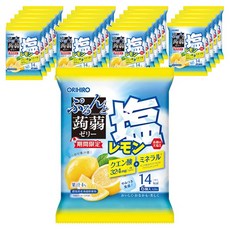 ORIHIRO Purunto 蒟蒻果凍 鹹檸檬口味 6入, 24個, 120g