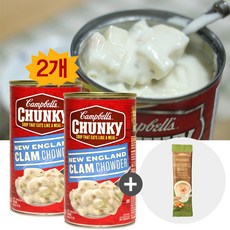 코스트코 조개스프 캠벨 청키 크램차우더 (율무차 증정), 2개, 505g