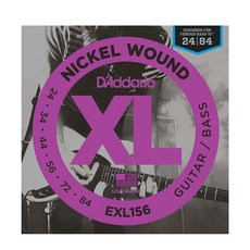 D'Addario XL156 니켈 운드 일렉트릭 기타/니켈 와운드 베이스 스트링 펜더 VI 24-84, D'Addario XL156 니켈 운드 일렉트릭 기타/