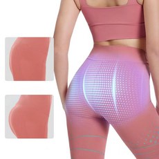 KC 인증 EMS 레깅스 마사지기 ems 충전식 히프 마사지 요가바지입니다 복부 힙업운동 골반기저근 코어근육 훈련 케겔 홈트 운동, 핑크, 프리사이즈(40kg~80kg)