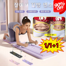 [1/1+1 특가!]4in1 AB슬라이드 복근 운동기구 뱃살운동기구 ab 슬라이드 복근 운동기, [1건만]퍼플