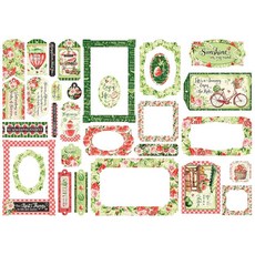 Graphic 45 - 칩보드 태그 및 프레임 Sunshine on My Mind 4502843 178363, Graphic 45 - 칩보드 태그 및 프레임 Suns