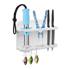 네크메투 나이프 및 플라이어 랙 보트 낚시 도구 홀더 해양 정리함 흰색, 1개