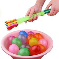 台灣現貨24H出貨 快速灌水球111入裝 水球 灌水球 打水仗 快速灌水球 打水戰 丟水球 灌水球神器 畢業季, 1個, 灌水球神器 一入, Multicolor