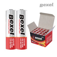 벡셀 up 건전지 아이플래티넘 AA 20알/고성능 건전지, 1개, 20개입