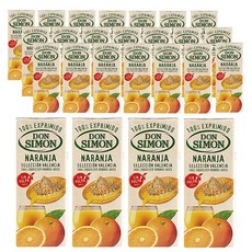 돈시몬 100%착즙 오렌지 주스 25개(200mlx25개) 음료수생과일어린이, 200ml, 25개