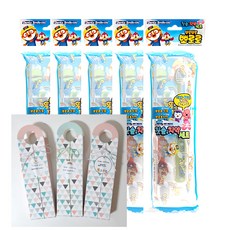 어린이집 유치원 생일선물 단체 답례품 뽀로로치약칫솔선물세트, 사은품1)여아헤어핀세트, 핑크, 1개