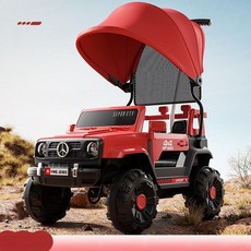 cha 전동 사륜차 충전식 손수레, 전기 구동, 1개, 탑 차이나레드 12V 450000G 캐노피