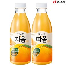 빙그레 빙그레 따옴 오렌지주스 730ml (2입), 720ml, 2개