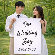 포스터연구실 웨딩 촬영 A2 A1 대형 소품 포스터