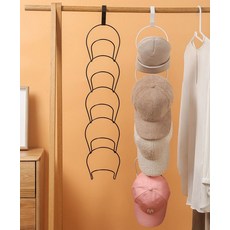 모자 걸이 도어훅 행거 스카프 넥타이 수납 정리용 간편 설치 문걸이 후크 2색상, 화이트(모자걸이5개후크1개)