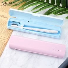 휴대용 칫솔살균기 5대살균 99.9% 테스트인증 가정용 사무실 회사 여행 미니 살균소독기 USB충전식, 휴대용칫솔살균기 SV-101 블루