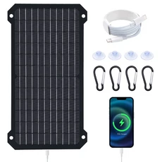 Type-C 포트 태양광 전화 야외 휴대용 보드가 있는 단결정 15W 유연한 패널, 01 15W-410-225