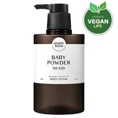 Happy Bath Original Collection 身體乳 嬰兒爽身粉, 500g, 1瓶