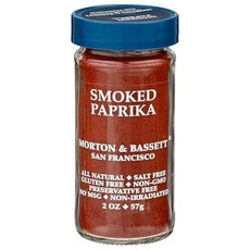Morton & Bassett 향신료 - 그룹 2 Morton & Bassett Smoked Paprika Spice 2.0oz – Salt-Free Non-GMO Smoky, 56.7g, 1개