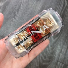 MONA 汽車音響保險絲座 一對一 一對二 含60A保險絲, 1個, 一對二保險絲座