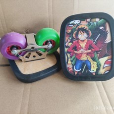 kiki漂移板專業板，成人青少年通用分體滑板，便攜代步滑輪弧形設計，微瑕疵特惠, 弧形輪-紫綠雙色, 弧形輪-紫綠雙色