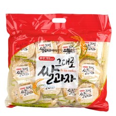 그대로 쌀과자 소포장 개별포장 고소한 과자, 265g, 5개