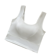 【OniWear】新款冰絲防震U型運動背心 一體式固定杯墊 小可愛背心 打底背心 吊帶背心 BraTop