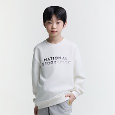 내셔널지오그래픽 키즈 K251USW910 빅로고 맨투맨 IVORY 244187