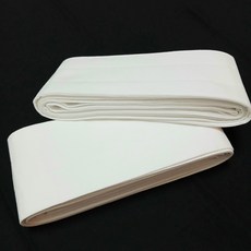 장구끈 2개 1조 (고급면 화이트)(두줄 누빔), 1세트