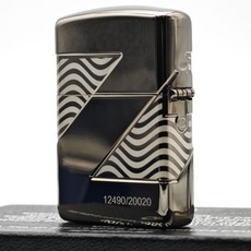 Zippo 49194 限量版燃油打火機，獨特波浪紋設計，展現個人品味
