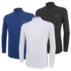 [BFL] (1+1+1) 콜드플레이스 남성 빅사이즈 기능성 쿨 냉감 스트라이프 긴팔 반목 티셔츠