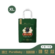 波比 PureBaby 北港武德宮聯名 植萃接財褲 褲型款, 1個, XL號,4包