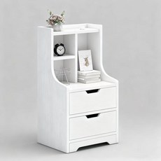 침대 협탁 2sizes 거실 침실 서랍장 수납장 소파 선반 사이드 테이블, 1개, 흰색320